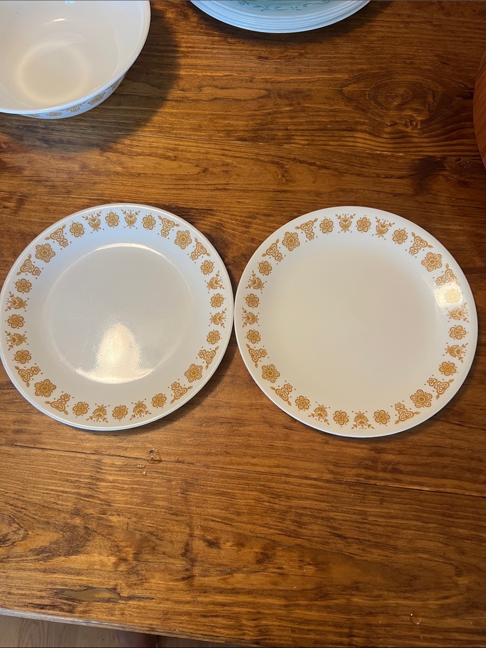 Corelle Butterfly Gold plates